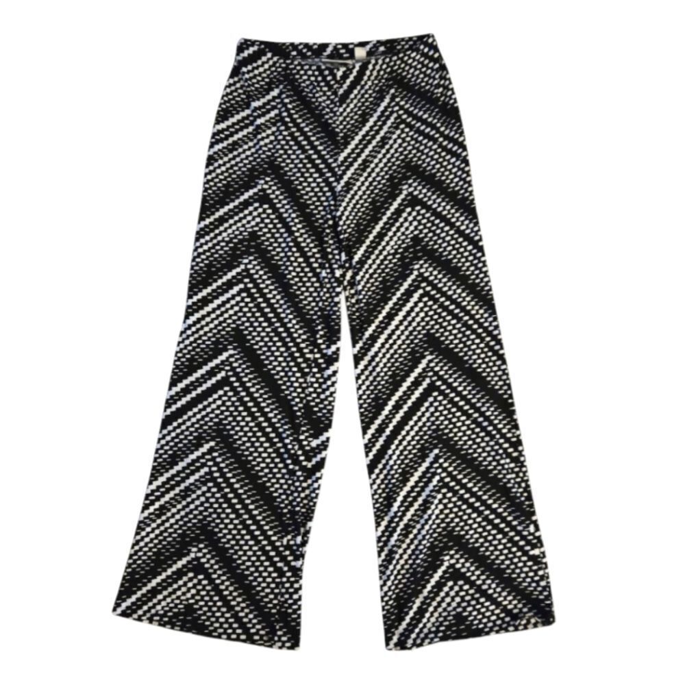 EC CHICO'S PALAZO PANTS W/ ELASTIC WAIST SZ. M TALL (CHICO'S SZ. 1)